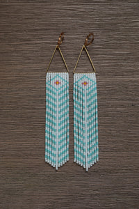 Stepped Fret Fringe [Light Blue]