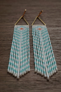 Stepped Fret Fringe [Light Blue]